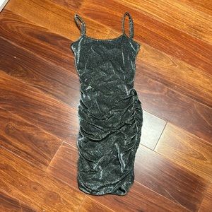 Girls large Katie j silver dress